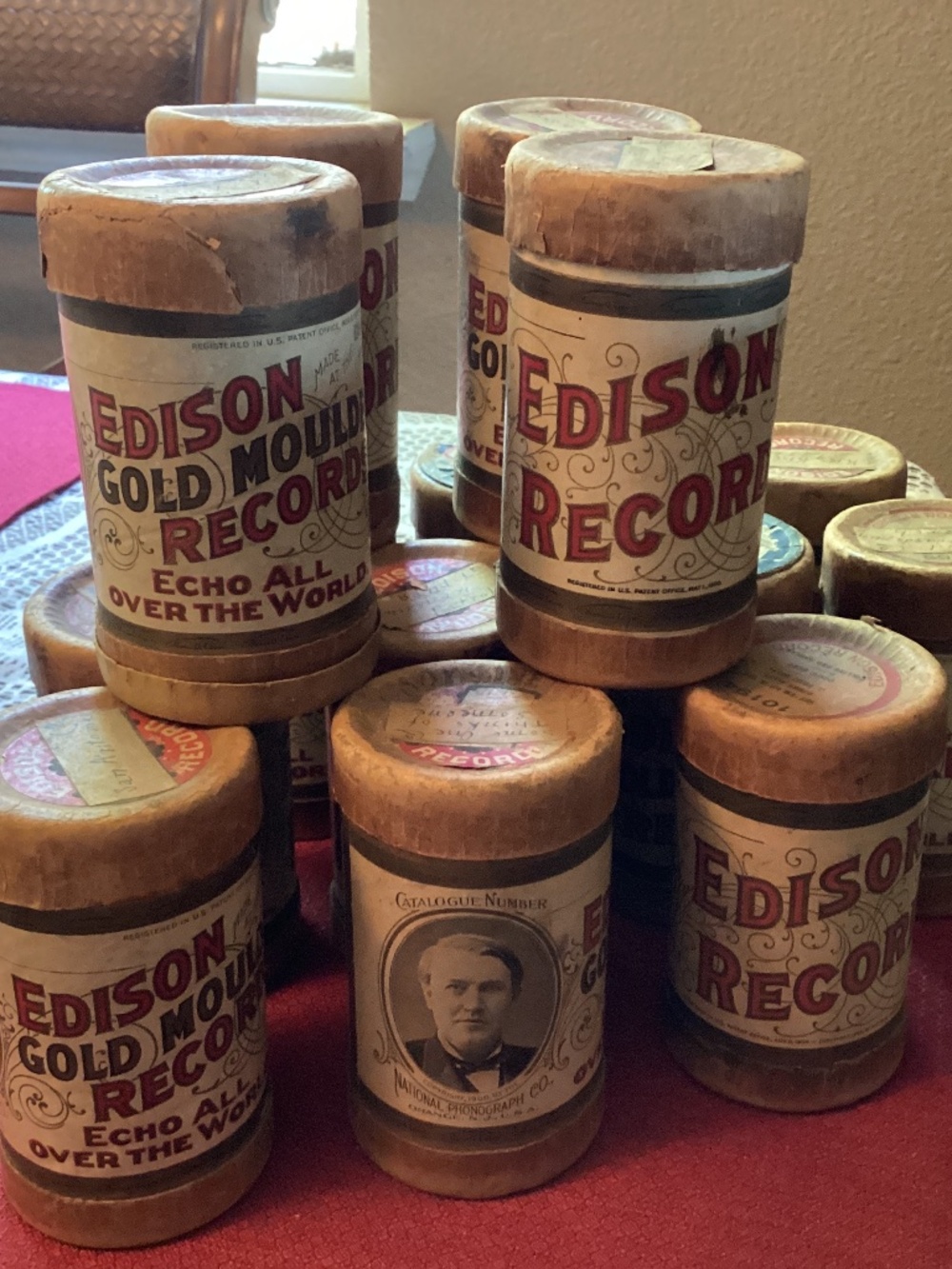 Vintage Edison records 19 in all